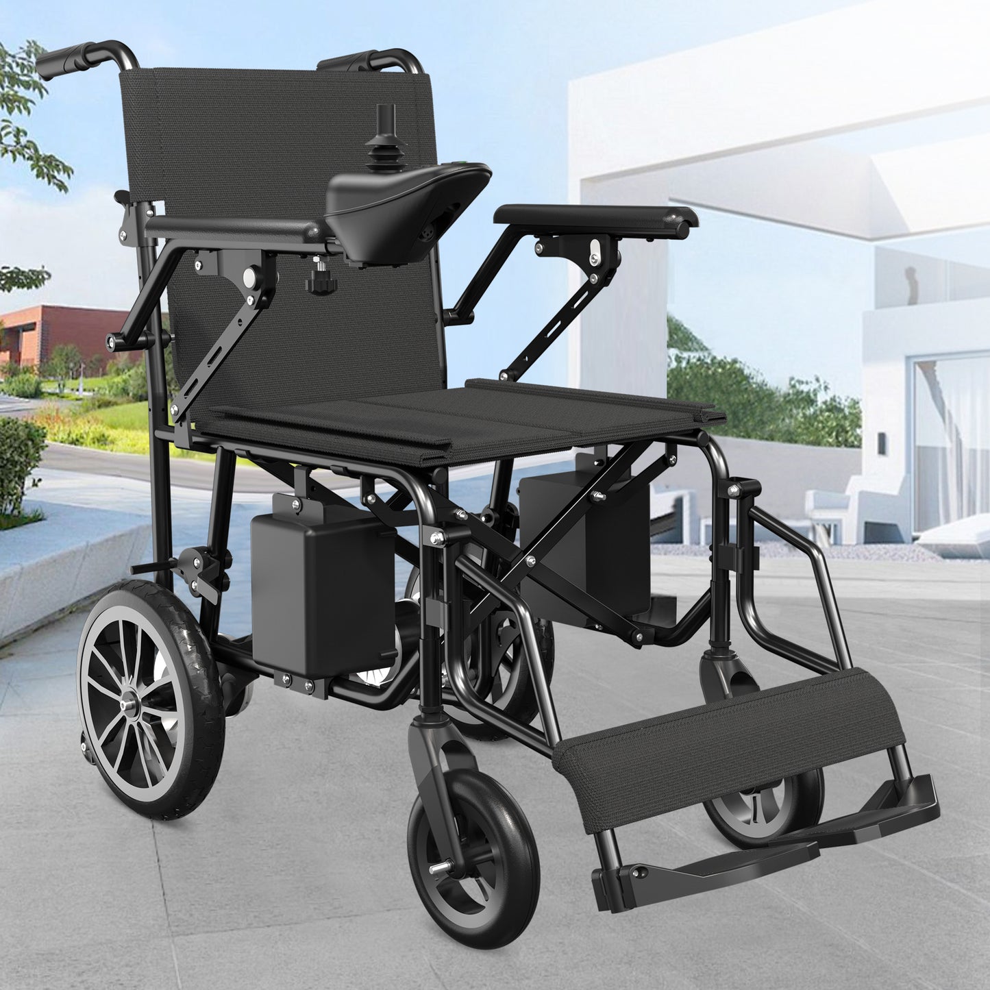 Portable Electric Wheelchair Lightweight Foldable for Adults Seniors